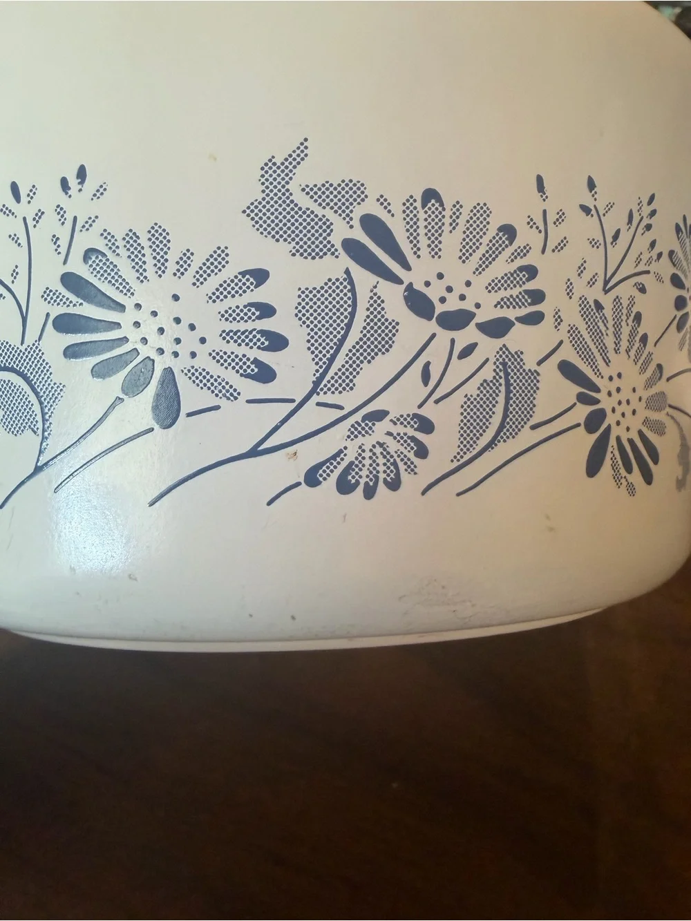 Vintage Pyrex 474-B Colonial Mist Blue Floral Casserole with Glass Lid 1.5 Quart
